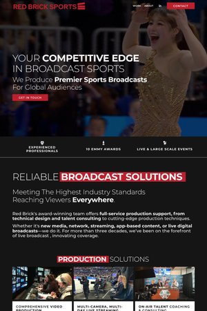 Red Brick Sports website